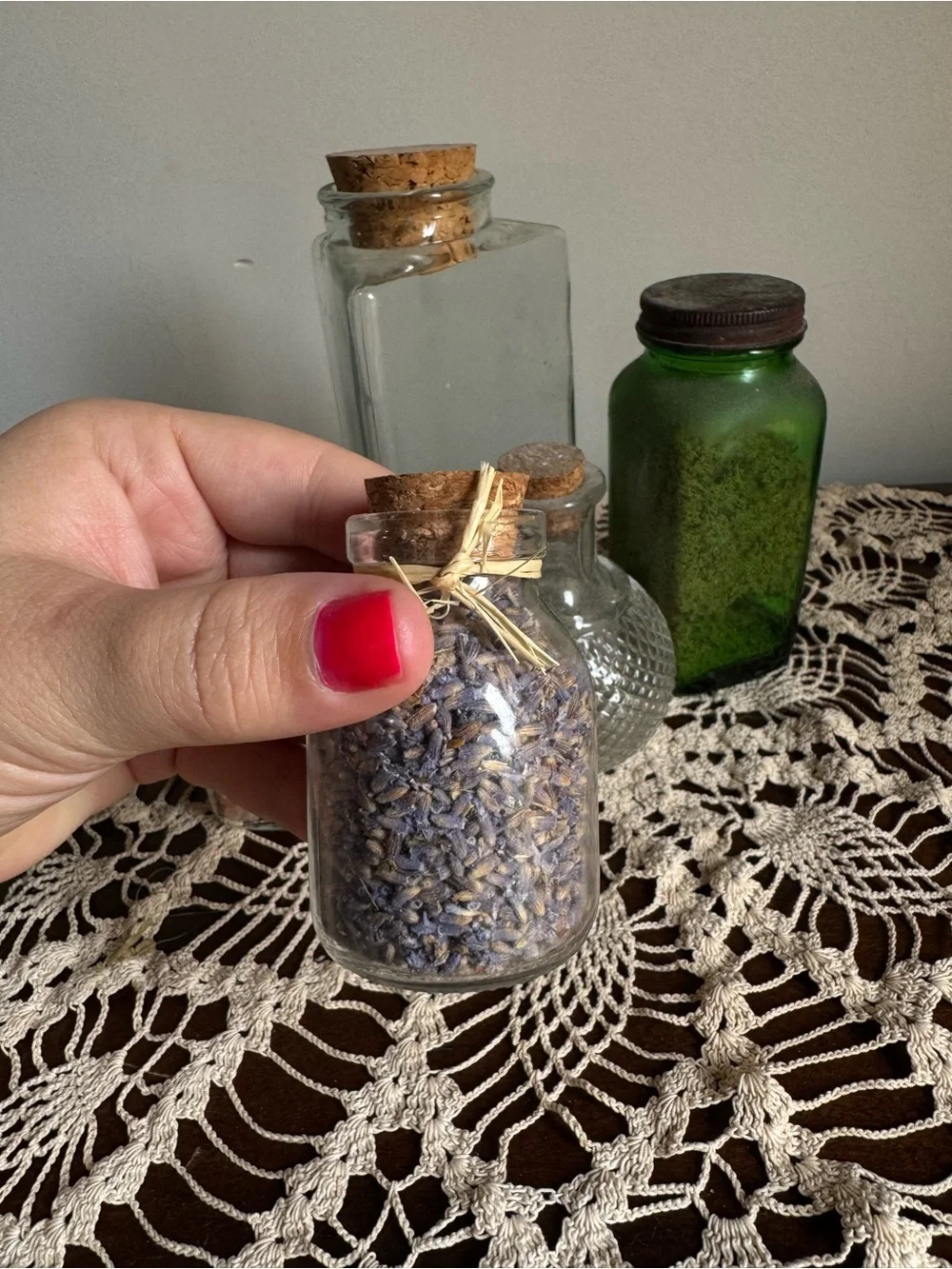Glass Apothecary Herb Jar Bundle in Clear and Green – Home Accents